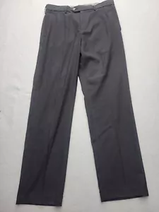 Croft & Barrow Men Pants 34x32 Black Dress Polyester Straight Bangladesh - Picture 1 of 15