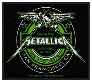Metallica Seek And Destroy Beer Label sew on cloth patch 100mm x 85mm (rz) - Picture 1 of 1