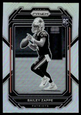 2022 Panini Prizm SILVER HOLO Bailey Zappe Rookie New England Patriots #305 - Image 1 of 2