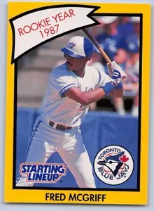 1990 FRED McGRIFF - Kenner Starting Lineup Card - TORONTO BLUE JAYS - (gelb) - Bild 1 von 2