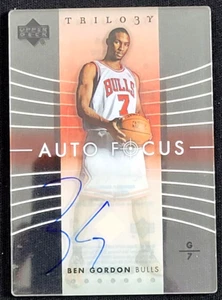 2004-05 UPPER DECK TRILOGY BEN GORDON ROOKIE RC AUTO FOCUS - Picture 1 of 2