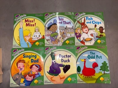 Julia Donaldson 6 Songbird Phonics Paperback Books Stage 2  - Oxford Reading Tre Foto 1 de 4