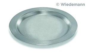 Plato de metal Ø11 cm color plata plato de metal plato de decoración - velas Wiedemann GmbH - Imagen 1 de 1