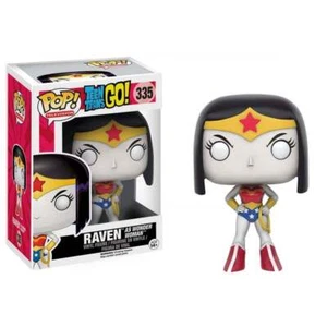 FUNKO POP TELEVISION TEEN TITANS GO #335 RAVEN as WONDER WOMAN VINYL FIGURE 💛 - Picture 1 of 11