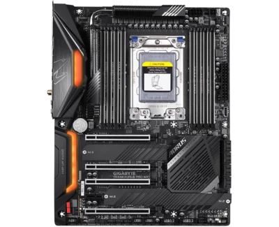 GIGABYTE TRX40 AORUS PRO WIFI Motherboard AMD TRX40 Socket sTRX4 DDR4 ATX Ryzen - Image 1 of 4