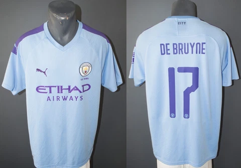 Manchester City De Bruyne Jersey 2019/2020 Football Soccer Men Shirt Size XL Cover