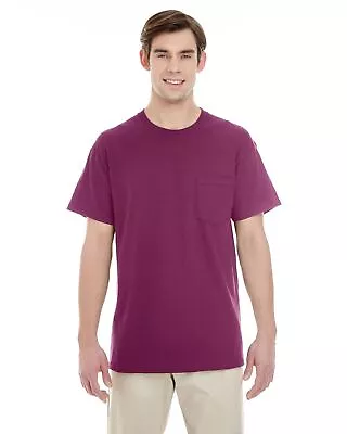 Camiseta Gildan Para Hombres Algodón Pesado Doble Aguja Bolsillo G530 5300 Foto 1 de 2
