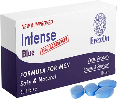Intense Blue 30Tablets 100mgHerbal Supplement for Men Strong Effect Men's Health - Image 1 of 4