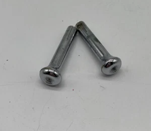 1971 Cadillac Eldorado door lock Chrome Steel Two 2 knobs - Picture 1 of 9