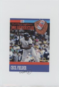 1991 Pepsi Flavor of Baseball Superstars Food Issue Cecil Fielder #10
