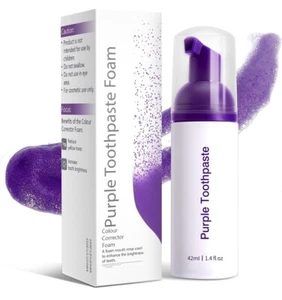 Purple Toothpaste for Teeth Whitening, Purple Toothpaste Whitening 1.4 fl oz NEW - Picture 1 of 11