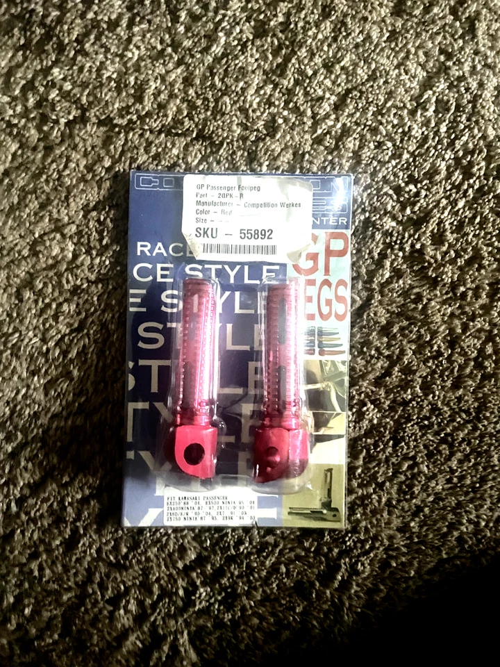 Competition Werkes GP-Footpegs rojo pasajero #2GPk-R Foto 1 de 2