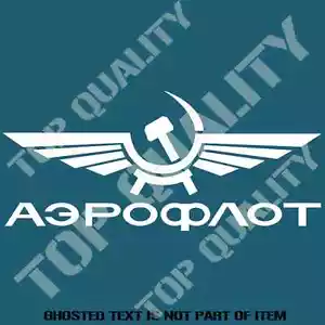 VINTAGE AEROFLOT DECAL STICKER MILITARY AVIATION RUSSIAN AIR FORCE HOT ROD RETRO - Bild 1 von 2