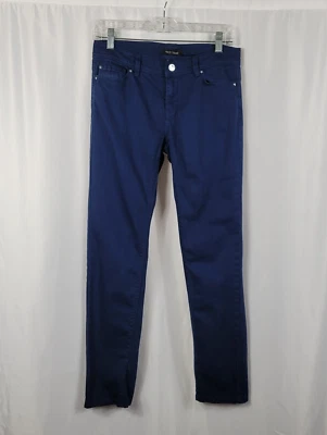 White House Black Market 蓝色踝裤 2 码五口袋棉混纺 — 第 1/4 张图片