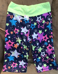 JUSTICE LOUNGE PANTS SZ 8 FLOWING BRIGHT STARS SUPER CUTE!! - Picture 1 of 2