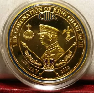 GB medal 39mm King Charles III May 2023 coronation - Picture 1 of 2