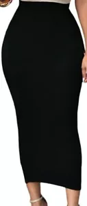Lrady Women's High Waist Slim Bodycon Party Club Night Out Maxi Long Pencil... - Picture 1 of 4