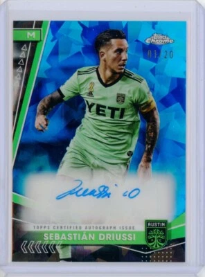 2024 Topps Chrome Sapphire MLS SEBASTIAN DRIUSSI Austin AUTO Autograph 1/20 - Image 1 of 2