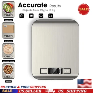 Digital Food Scale, 22lb Kitchen Scales Grams & Ounces For Weight Loss , Cooking - Picture 1 of 10