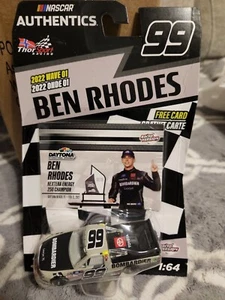 NASCAR Authentics Ben Rhodes #99 2022 Wave 01 1:64 Free Card - Picture 1 of 2