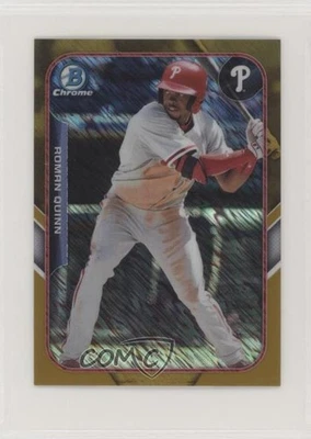 2015 Bowman The Farm's Finest Chrome Mini Shimmer Refractor Gold /50 Roman Quinn - Image 1 of 2