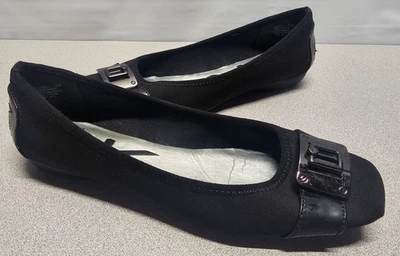 Anne Klein Sport AKUTTERLY Negro Sin Cordones Planos Talla 7.5 M Cómodo Informal Hebilla Foto 1 de 4