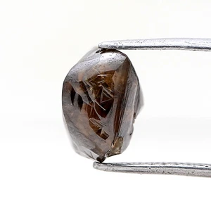Uncut Diamond 2.78tcw Honey Brown Color Natural Octahedron Shape For Pendant - Picture 1 of 10