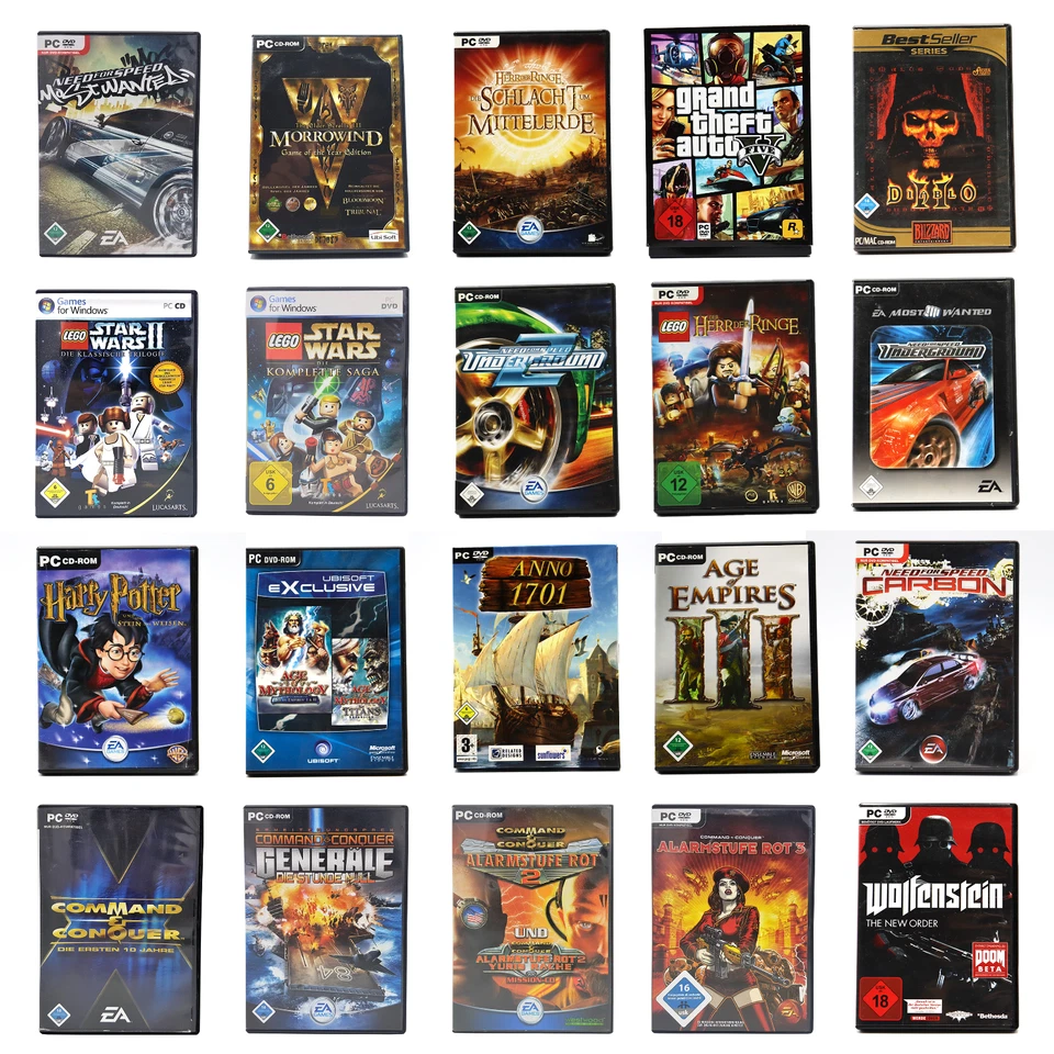 🎮 PC Spiele Klassiker Retro Auswahl ★ Diablo • GTA • NFS • C&C • AoE ★ Getestet - Bild 1 von 4