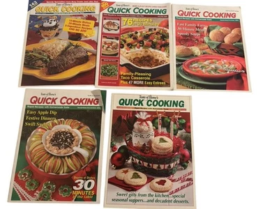 Taste Of Home's Quick Cooking  5 Issue Lot Vintage Cooking Magazines - Image 1 of 4