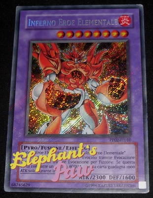 Yugioh - Inferno Eroe Elementale RARA SEGRETA - PP02-IT010 - Immagine 1 di 3