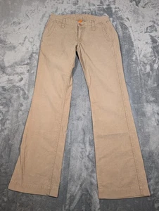 Pantalones cosidos Earnest para mujer 29 tostados pana acampanados corte bota tiro bajo cremallera mosca informales - Imagen 1 de 8