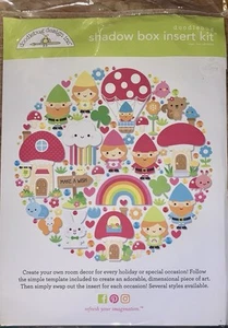 Diseño Doodlebug 2023 ~KIT DE INSERCIÓN DE CAJA DE SOMBRA ~Pegatinas, joyas+ Sobre el arco iris - Imagen 1 de 2