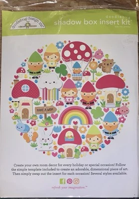 2023 Doodlebug Design ~SHADOW BOX INSERT KIT ~Over the Rainbow Stickers, Jewels+ - Image 1 of 2
