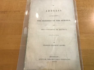 Original - July 4 1856 Charles Francis Adams Lecture/Address - Quincy Mass. - Picture 1 of 6