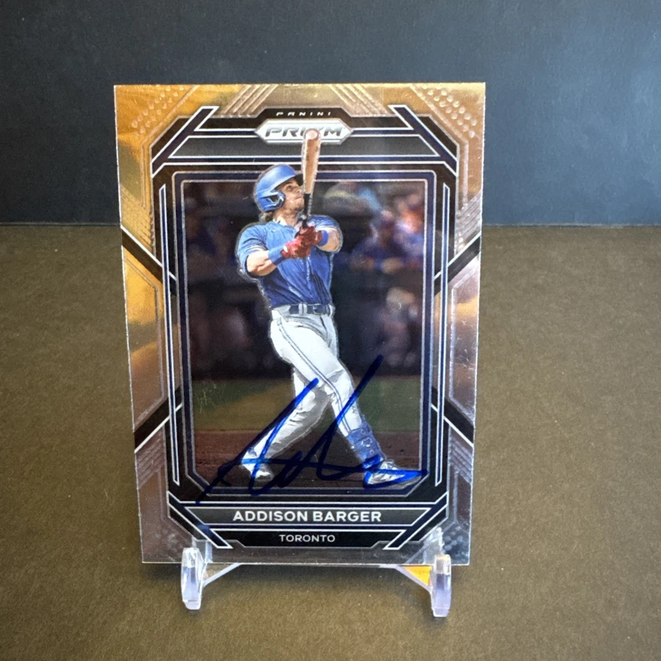 2023 Panini PRIZM SILVER AUTOGRAPHED (in person) #115 Addison Barger EX/NM - Image 1 of 2