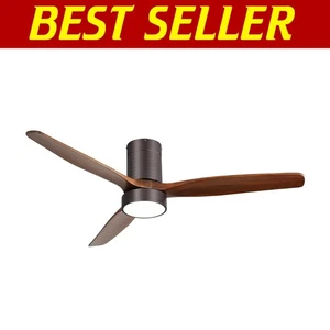 Sleek 52-Inch Ceiling Fan with Dimmable Light & Quiet Motor - Indoor & Outdoor - Picture 1 of 10