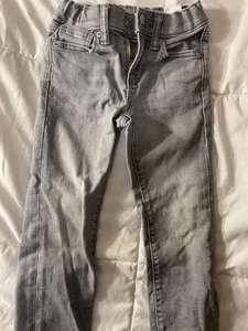 Old Navy Grey Jeans SZ 5 Boys 360 Stretch Karate Slim Light Wash Youth Pants - Picture 1 of 7