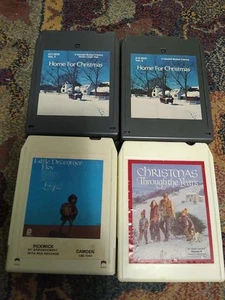 Home for Christmas + 2 (4) 8 Track Tapes Bennett Ives Mathis Cash Como Vale Autr - Picture 1 of 7