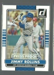  2015 Donruss Press Proofs Silver #136 Jimmy Rollins 171/199 (ref 66547)