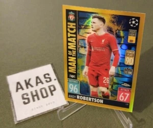 Andy Robertson MotM # 179 Gold Parallel 32/ 50 2021/ 2022 TOPPS Chrome UCL - Bild 1 von 3