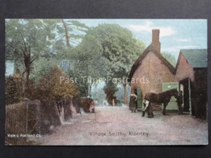 Cheshire NETHER ALDERLEY The Village Smithy 1896 - Old Postcard by Shurrey's - Picture 1 of 1
