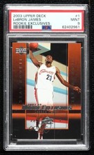 2003-04 Upper Deck Rookie Exclusives LeBron James #1 PSA 9 MINT Rookie RC