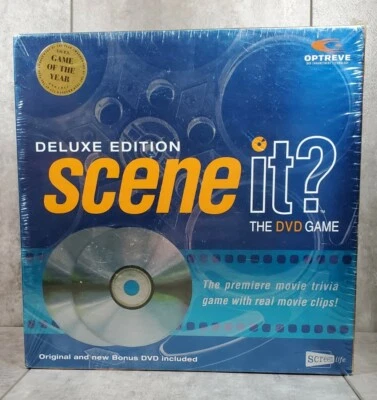 Scene It? SEALED 2003 Deluxe Edition DVD Board Party Trivia Game Movie Clips - Image 1 of 4