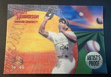 Rickey Henderson 1995 Pinnacle Sportflix Artist's Proof SP #41 Athletics HOF