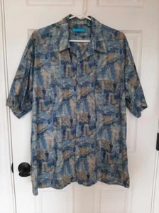 TORI RICHARD talla XL 100% ALGODÓN CÉSPED Camisa Aloha Hawaiana Hecha en EE. UU. - Imagen 1 de 5