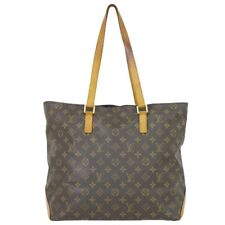 Louis Vuitton Cabas Mezzo M51151 Monogram Canvas Tote Bag Shoulder Purse Brown