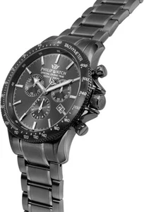 Philip Watch Grand Reef R8273614001 – Cronografo Swiss Made IP Nero 42 mm Nuovo - Foto 1 di 2