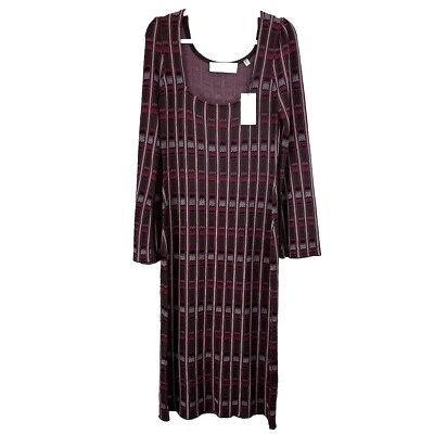 NEW Equipment  Femme Cyrienne Pattern Sweater Midi Dress XL Delicioso Multi $395 - Image 1 of 4