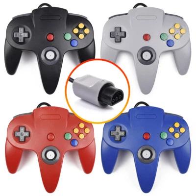 Controlador N64 con cable para consola de videojuegos Nintendo 64 Gamepad Joystick Joypad Foto 1 de 4