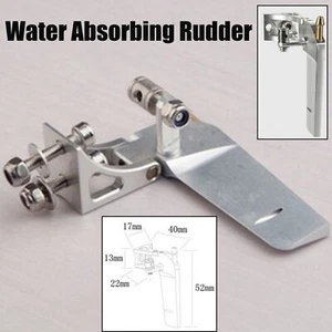 Alloy RC Boat Water Rudder Absorbing 52MM Steering Rudder for RC Boats Ships - Picture 1 of 5